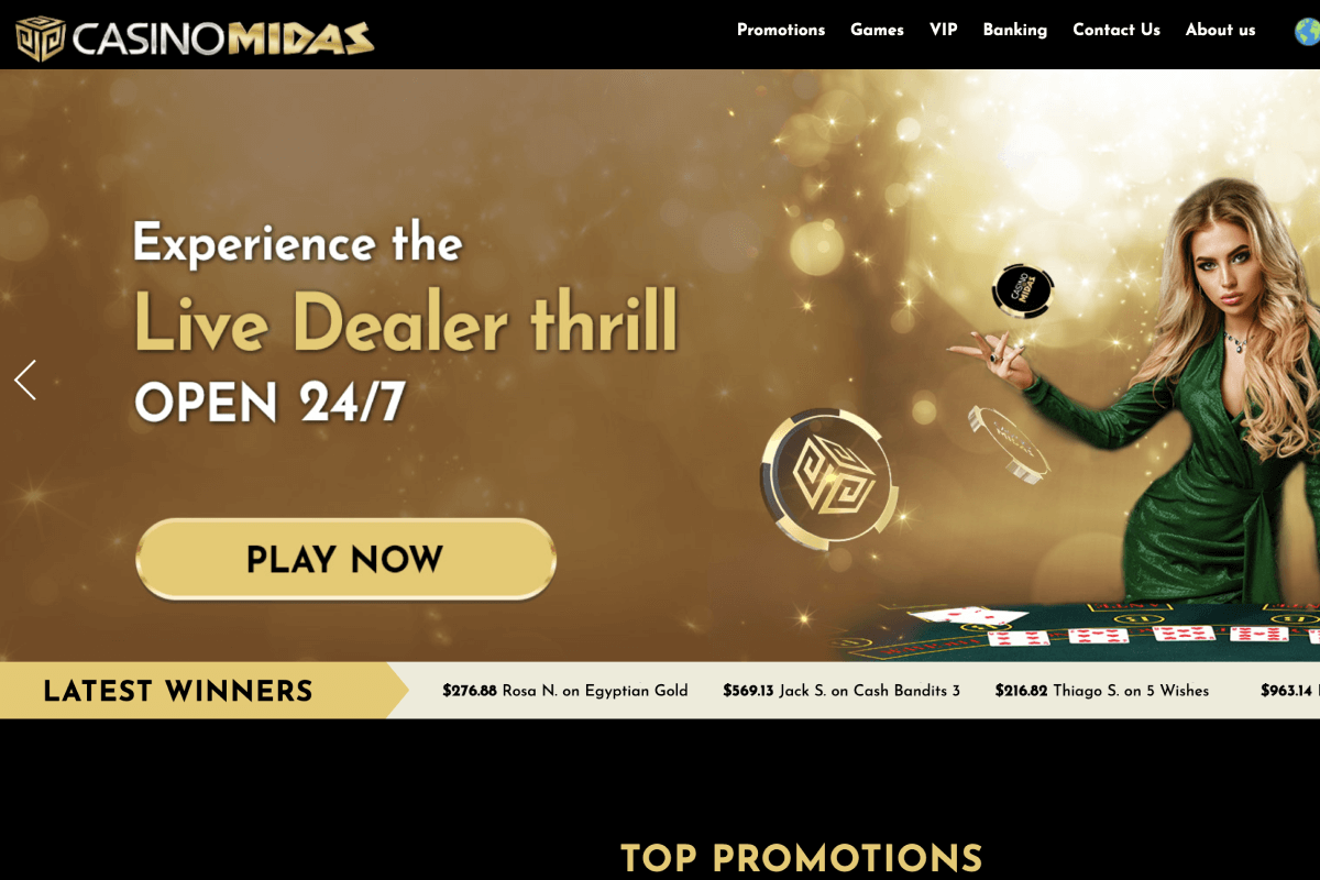 casino midas sign up step